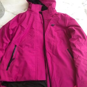 Pink winter ski coat 4F Pro